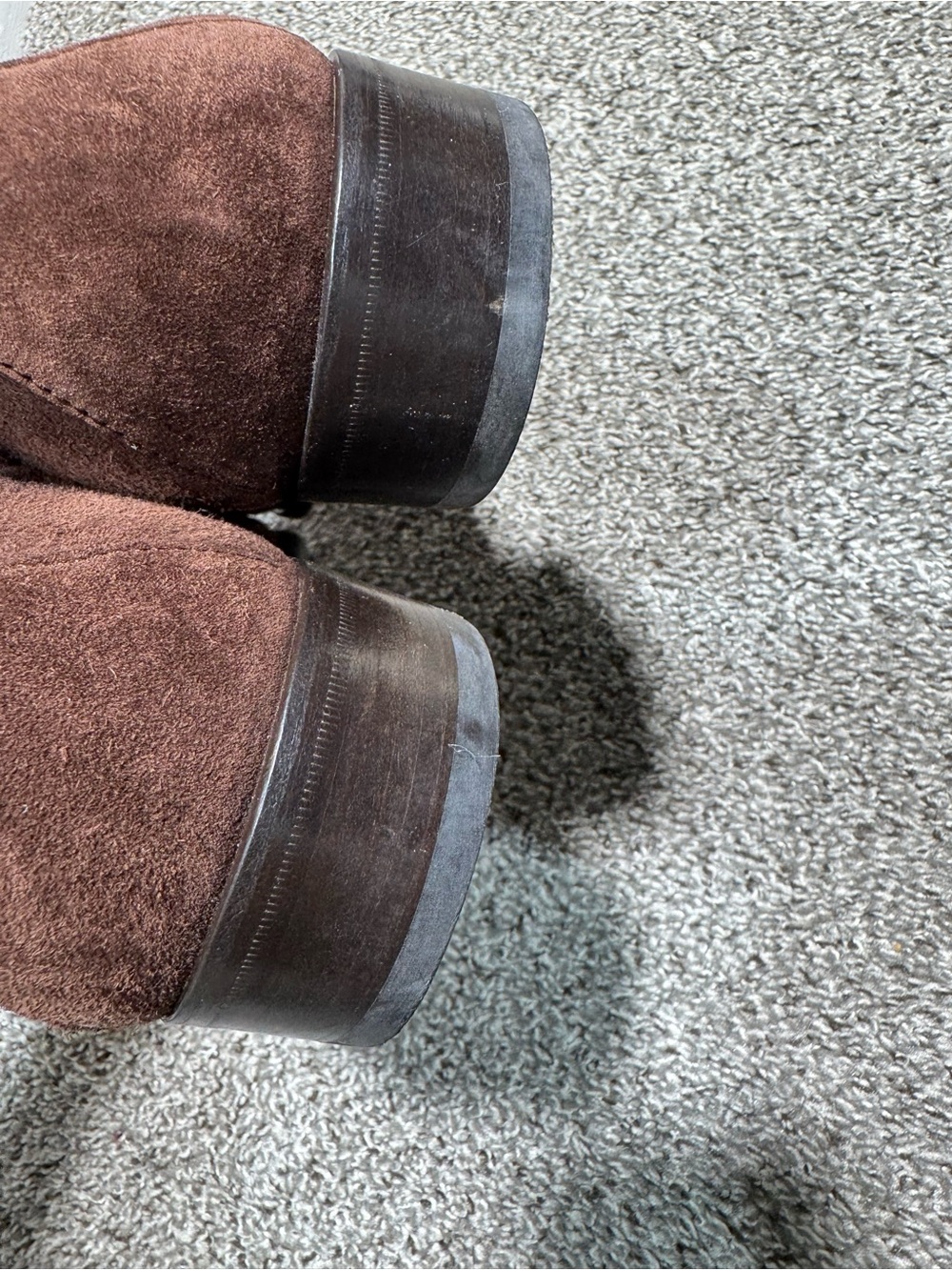 GUCCI Horsebit Suede Loafers Brown Mens 9.5 D Made in Italy Slip On Shoes - Picture 15 of 16